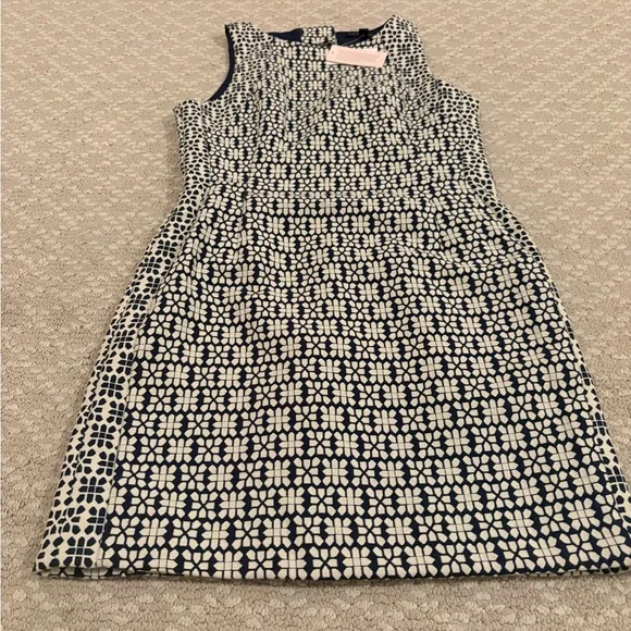 Banana Republic Navy and White Patterned Mini Dress - Picture 7 of 16